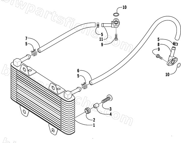 OIL COOLER ASSEMBLY diagram