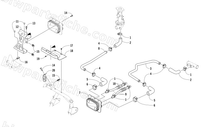 OIL COOLER ASSEMBLY diagram