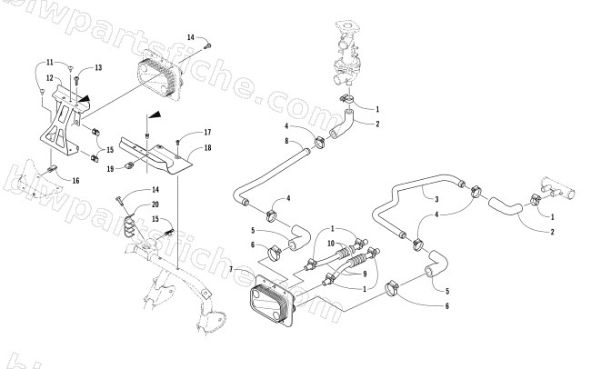 OIL COOLER ASSEMBLY diagram