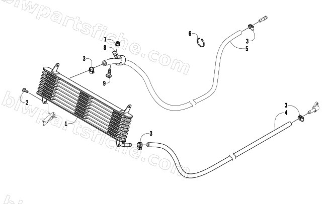 OIL COOLER ASSEMBLY diagram