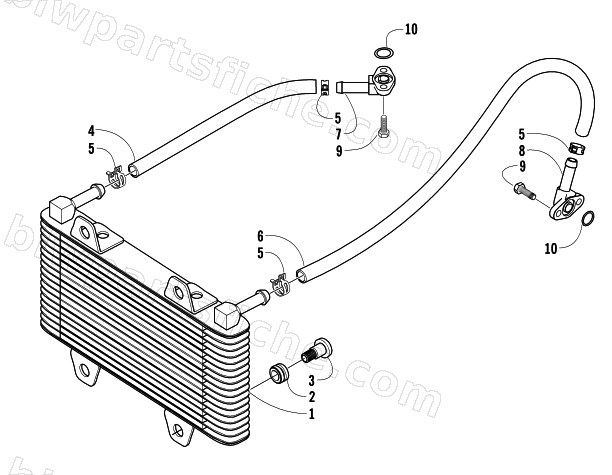 OIL COOLER ASSEMBLY diagram