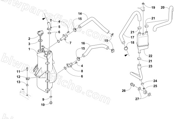 OIL TANK ASSEMBLY diagram