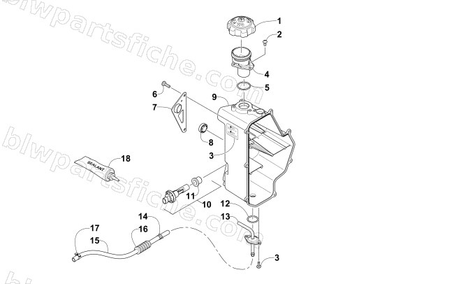 OIL TANK ASSEMBLY diagram