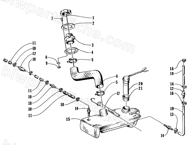 OIL TANK ASSEMBLY diagram