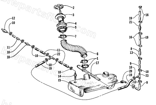 OIL TANK ASSEMBLY diagram