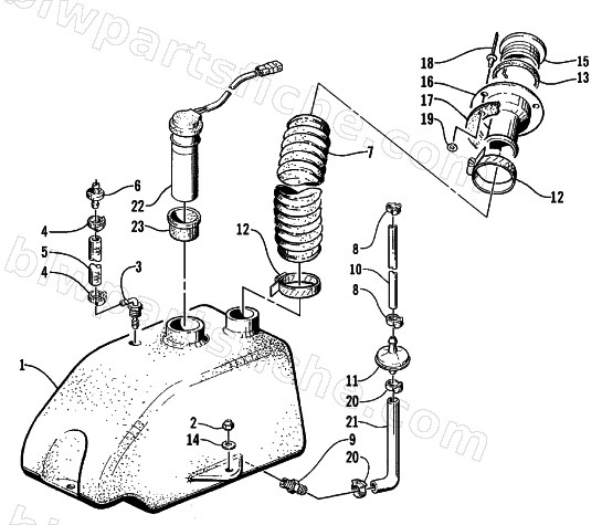 OIL TANK ASSEMBLY diagram