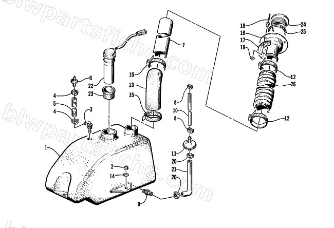 OIL TANK ASSEMBLY diagram
