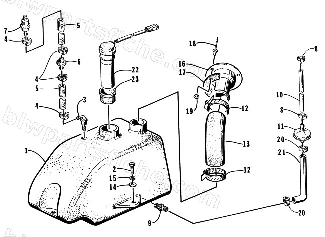 OIL TANK ASSEMBLY diagram