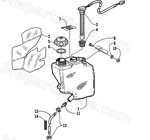 OIL TANK ASSEMBLY diagram