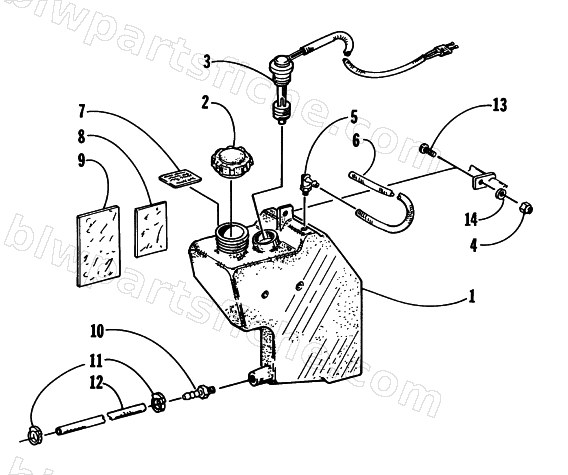OIL TANK ASSEMBLY diagram