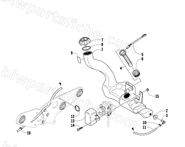 OIL TANK ASSEMBLY diagram