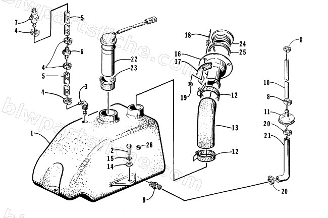 OIL TANK ASSEMBLY diagram