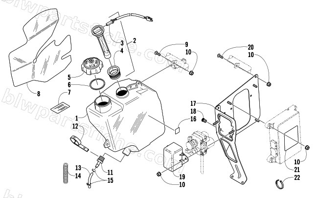 OIL TANK ASSEMBLY diagram