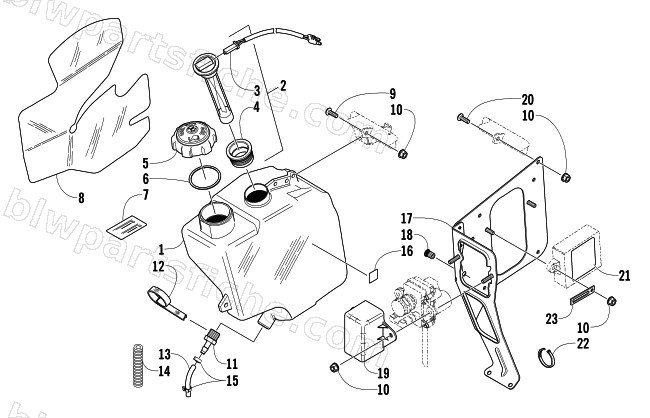 OIL TANK ASSEMBLY diagram
