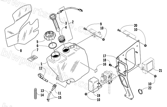 OIL TANK ASSEMBLY diagram