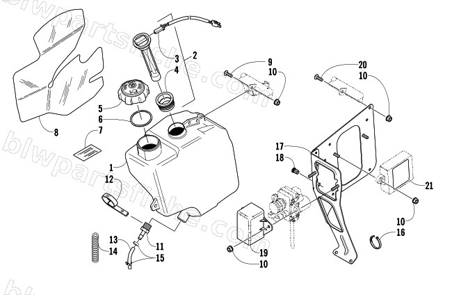 OIL TANK ASSEMBLY diagram