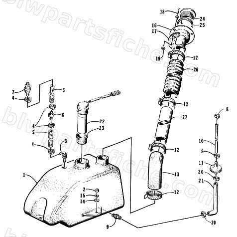 OIL TANK ASSEMBLY diagram