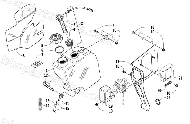 OIL TANK ASSEMBLY diagram