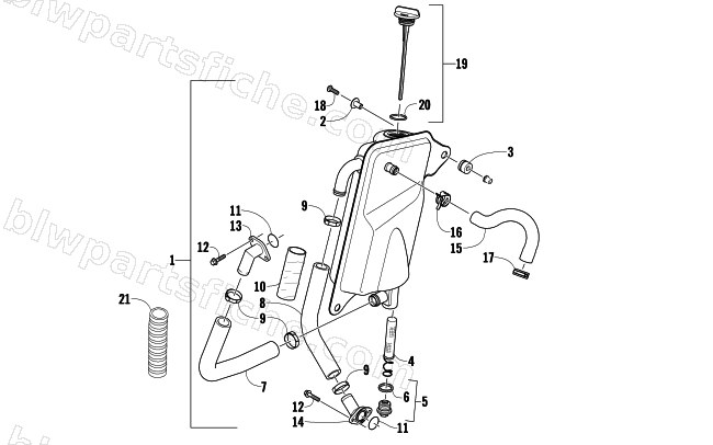 OIL TANK ASSEMBLY diagram