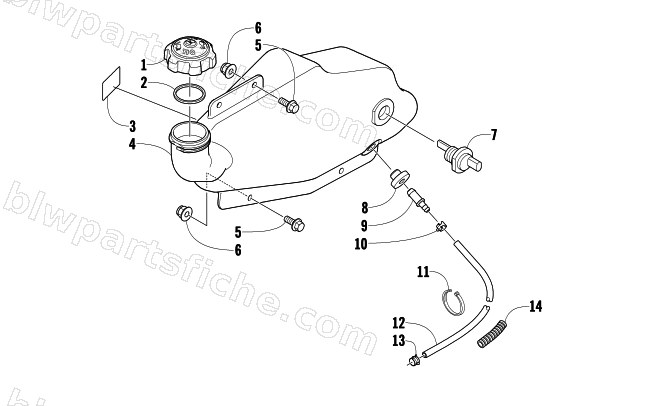 OIL TANK ASSEMBLY diagram