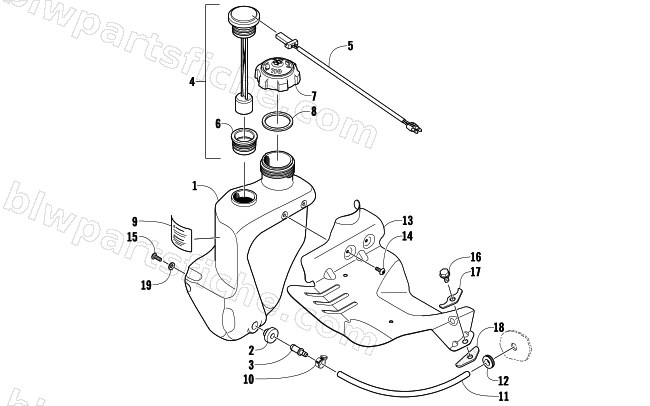 OIL TANK ASSEMBLY diagram