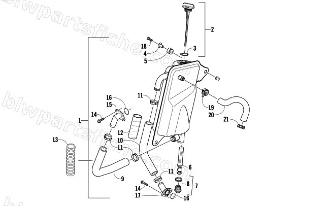 OIL TANK ASSEMBLY diagram
