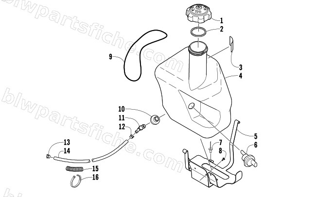 OIL TANK ASSEMBLY diagram