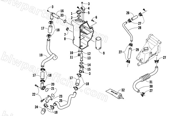 OIL TANK ASSEMBLY diagram