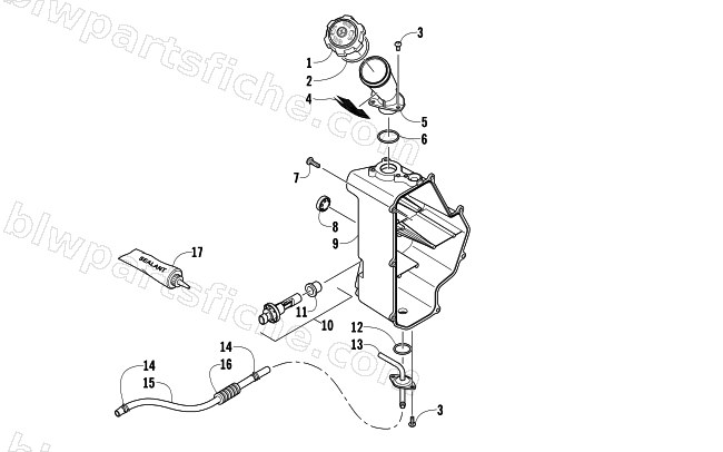 OIL TANK ASSEMBLY diagram