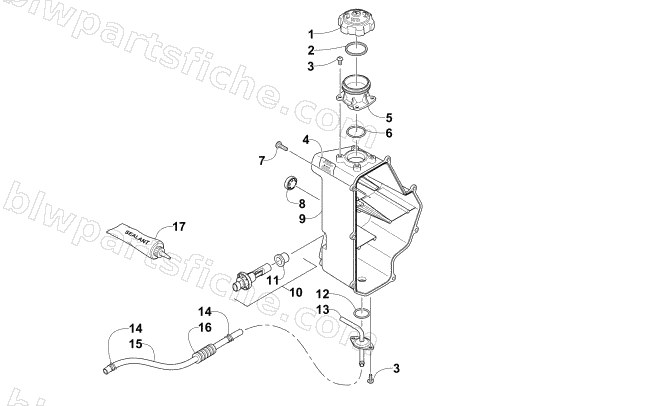 OIL TANK ASSEMBLY diagram