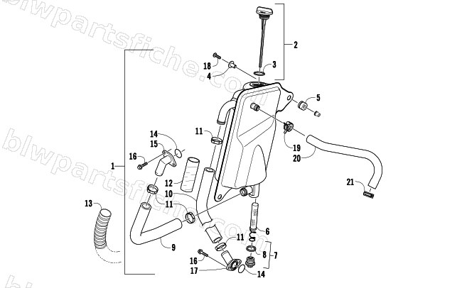 OIL TANK ASSEMBLY diagram