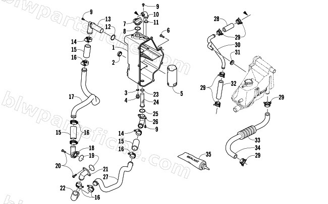 OIL TANK ASSEMBLY diagram