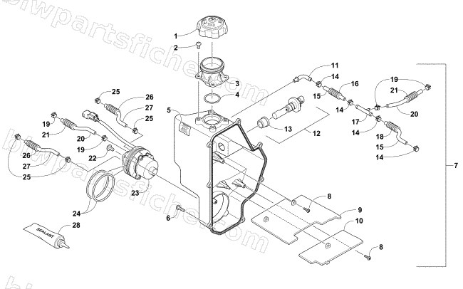 OIL TANK ASSEMBLY diagram