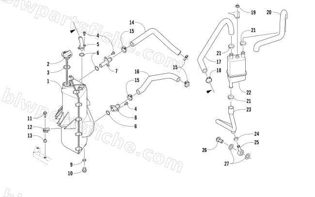 OIL TANK ASSEMBLY diagram