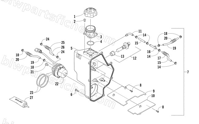 OIL TANK ASSEMBLY diagram