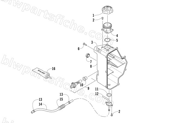 OIL TANK ASSEMBLY diagram