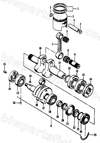 PISTON AND CRANKSHAFT diagram