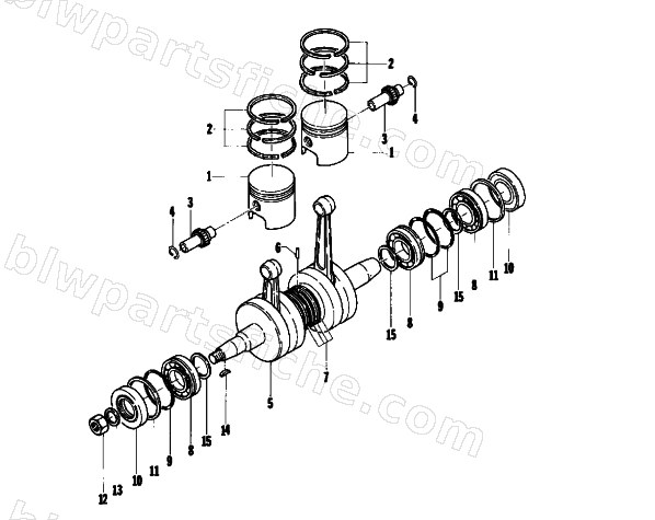PISTON AND CRANKSHAFT diagram