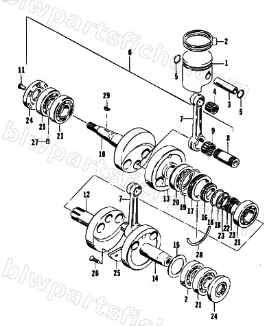 PISTON AND CRANKSHAFT diagram