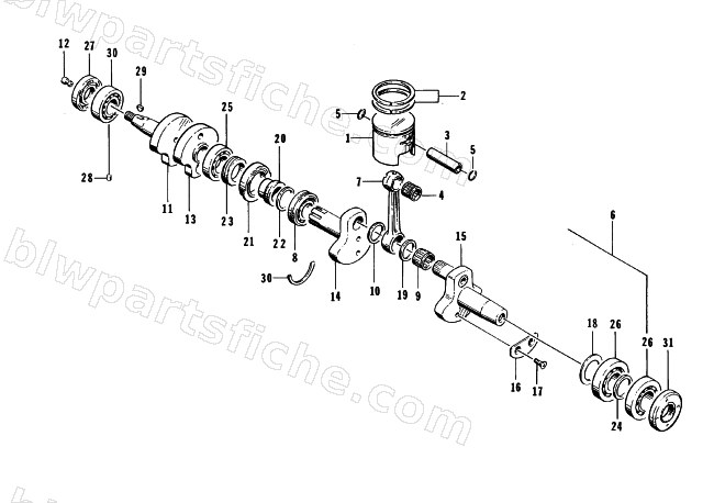 PISTON AND CRANKSHAFT diagram