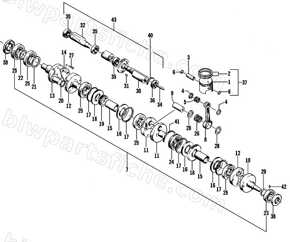 PISTON AND CRANKSHAFT diagram