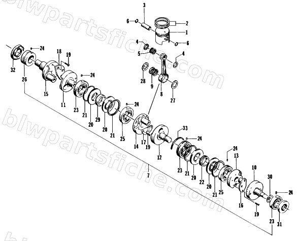 PISTON AND CRANKSHAFT diagram