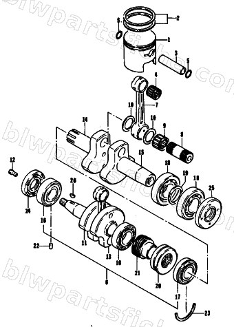 PISTON AND CRANKSHAFT diagram