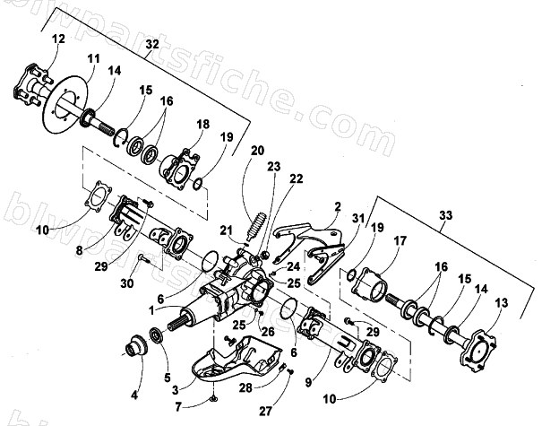 REAR AXLE ASSEMBLY diagram