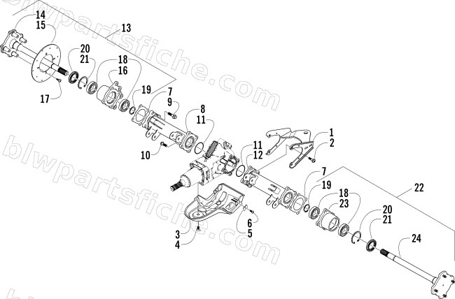 REAR AXLE ASSEMBLY diagram