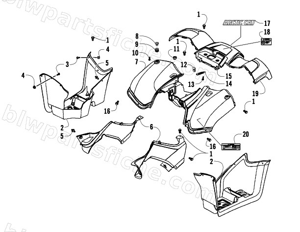 REAR BODY PANEL ASSEMBLY diagram