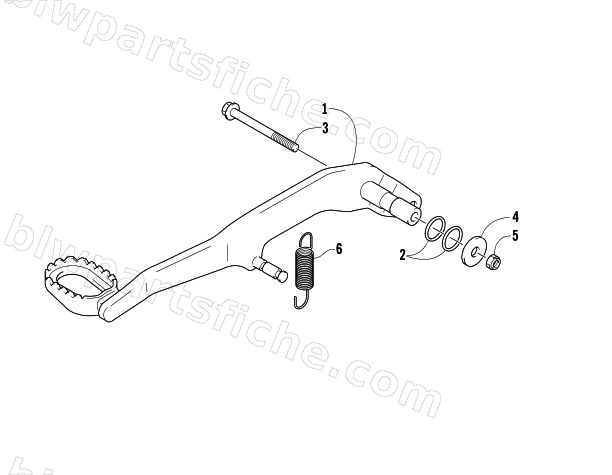 REAR BRAKE PEDAL ASSEMBLY diagram