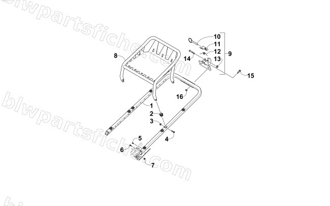 REAR BUMPER, RACK, AND HITCH ASSEMBLY diagram