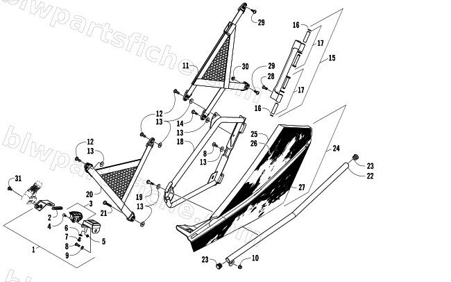 REAR DOOR ASSEMBLY diagram