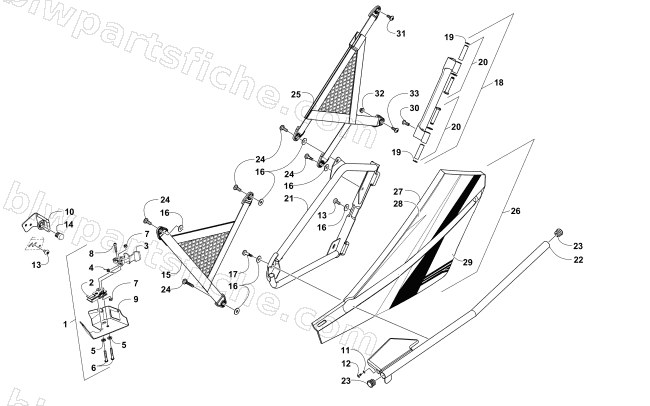 REAR DOOR ASSEMBLY diagram